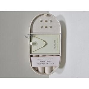 A New Day 14K Gold Dipped Cubic Zirconia Necklace with Jewelry Storage Organizer